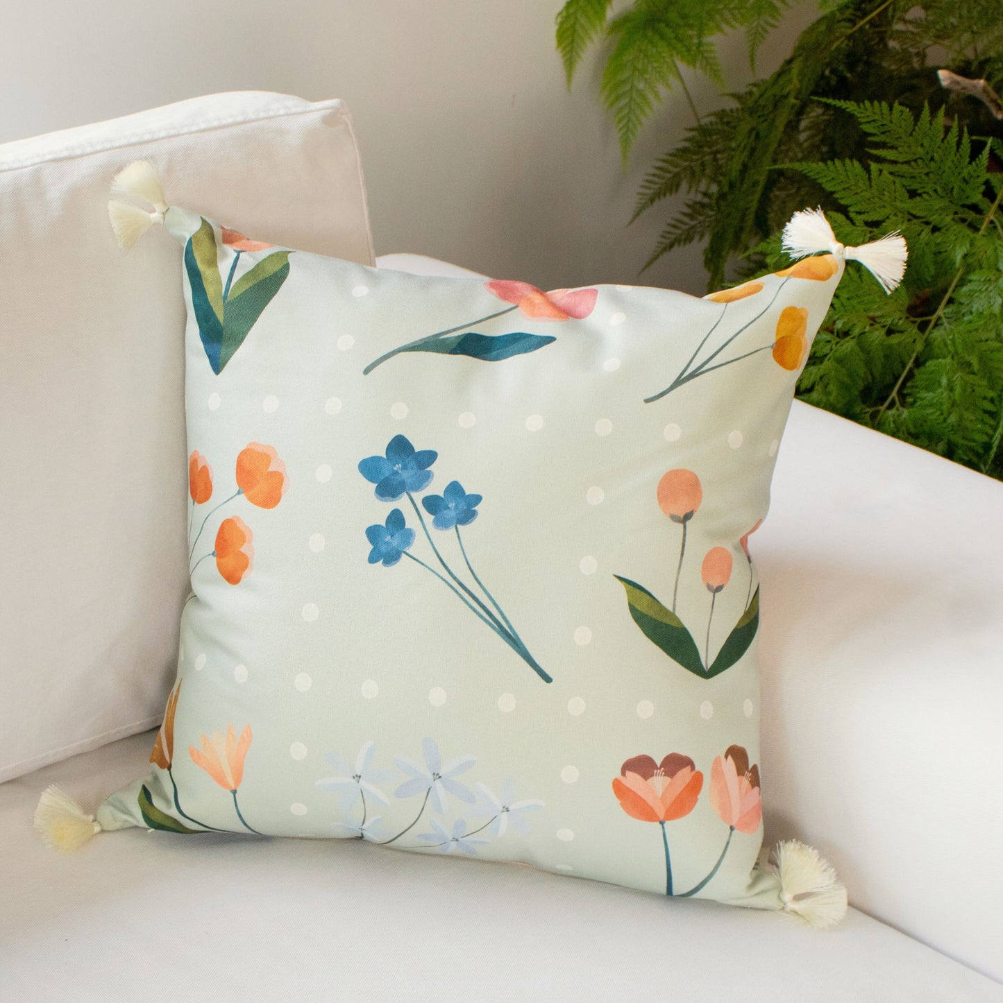 Cojín Botanica Aqua