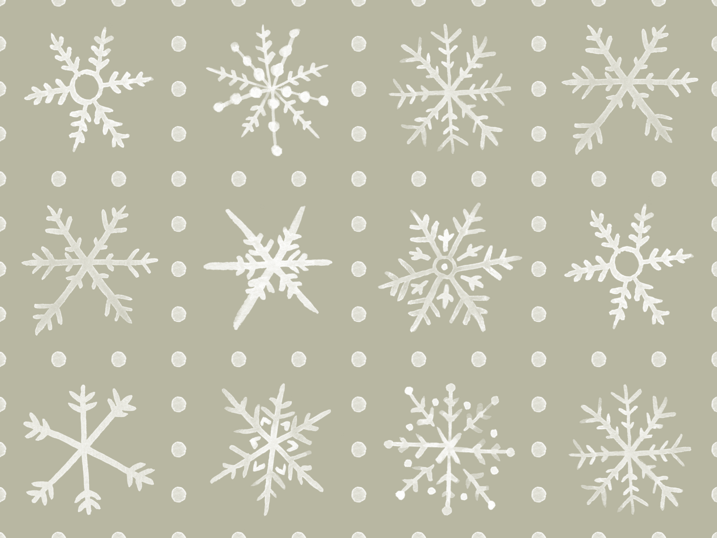 Camino de mesa Snowflakes