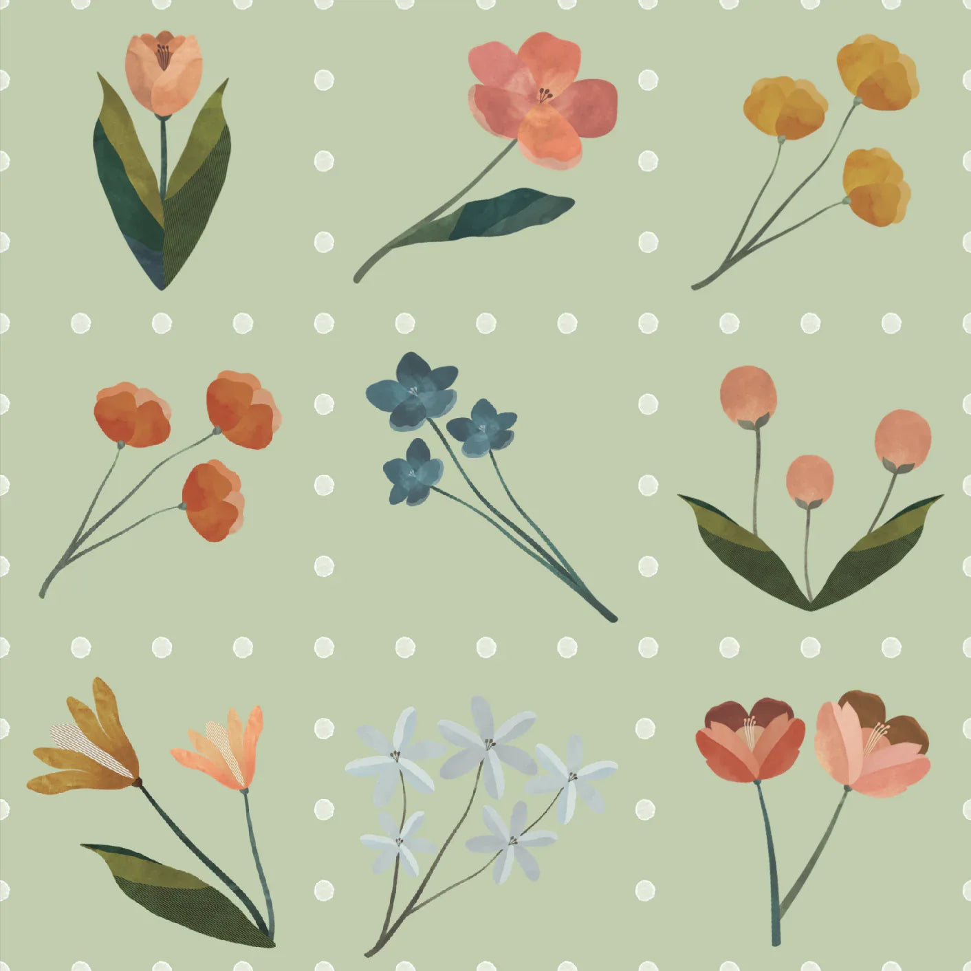 Set servilletas Botanica Aqua - OSLÉ home decor