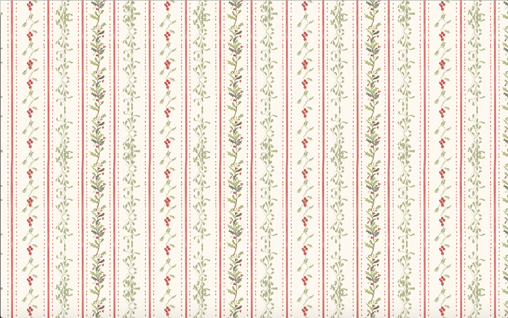 Lazo Navideño / Carpeta decorativa Berryline
