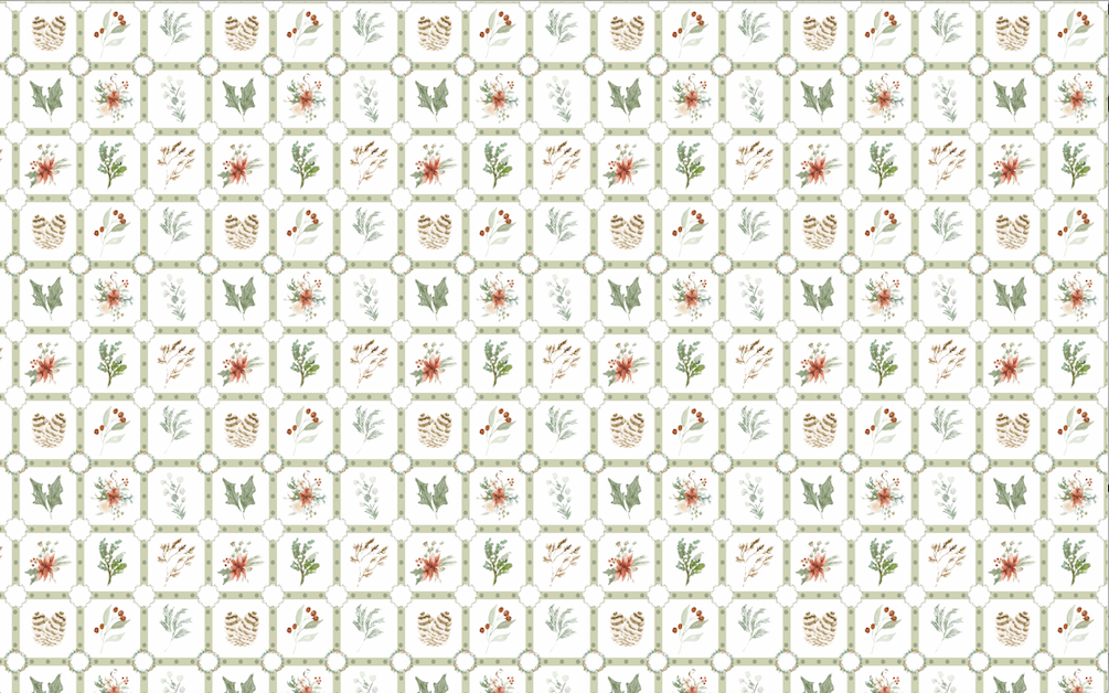 Lazo Navideño / Carpeta decorativa Merry Patch