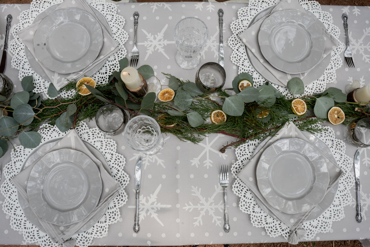 Mantel Snowflakes
