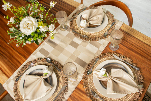 Camino de mesa Brick Beige