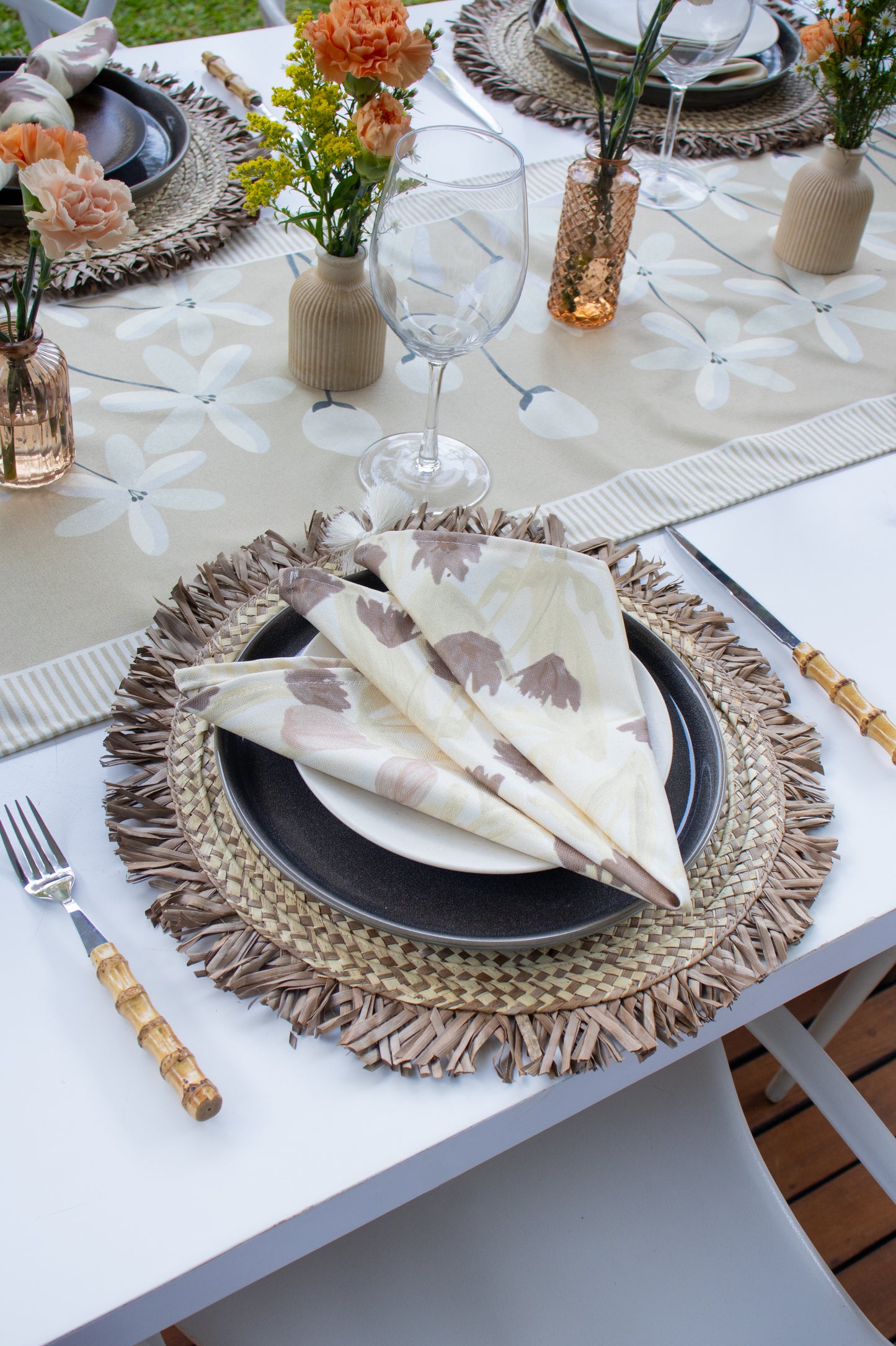 Set servilletas Tulip Beige