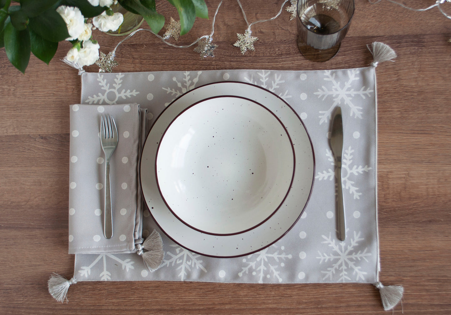 Set individuales Snowflakes