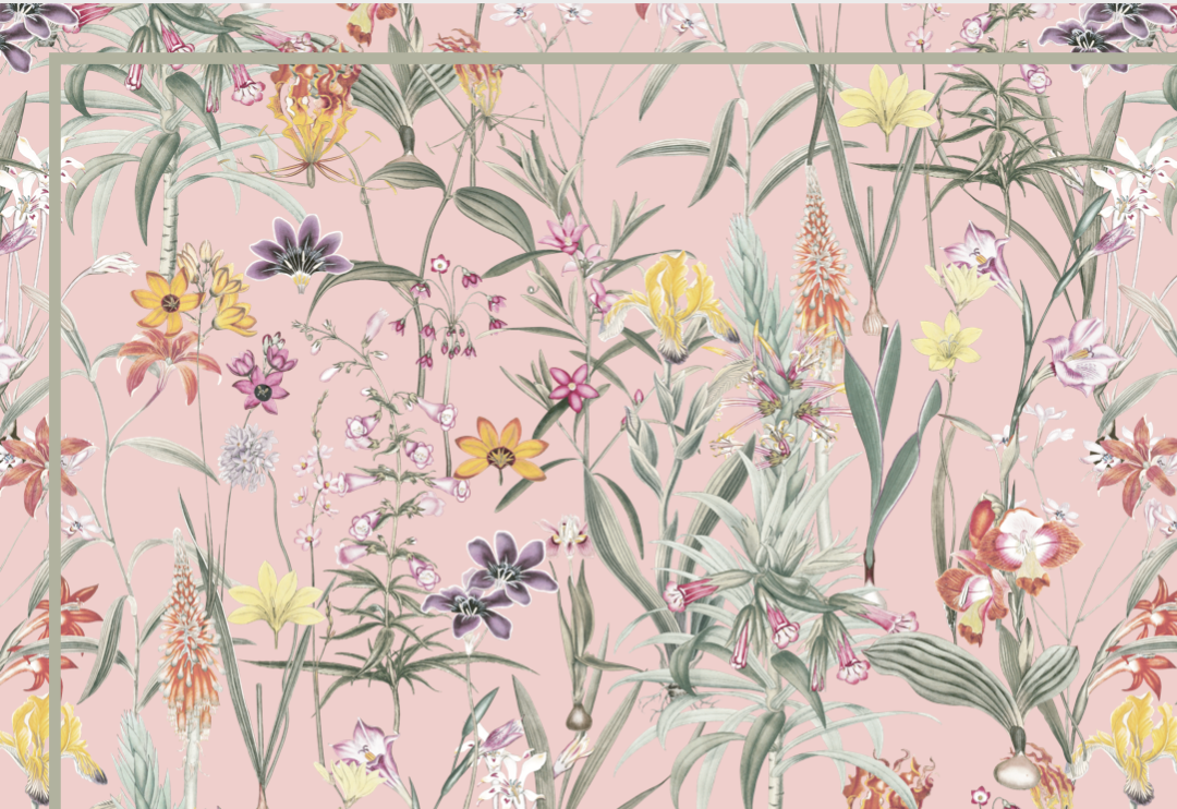 Camino de mesa Fiori rosa