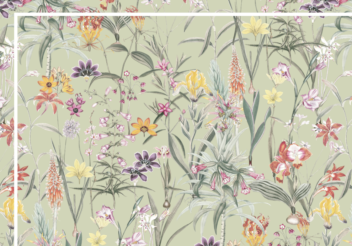 Camino de mesa Fiori verde