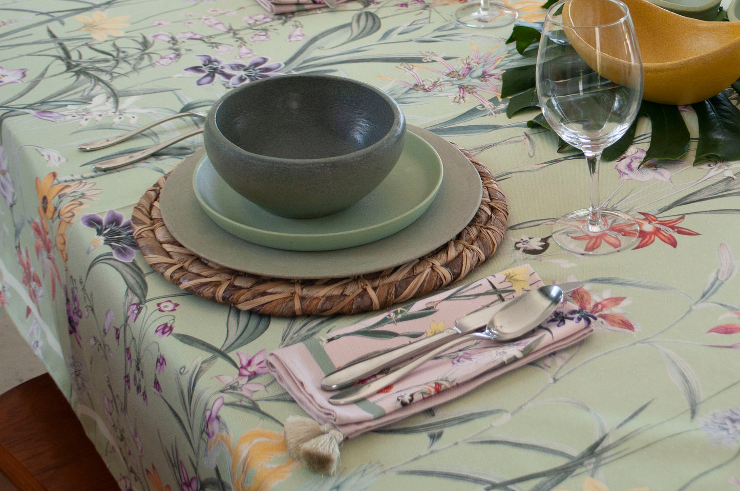 Set servilletas Fiori rosa