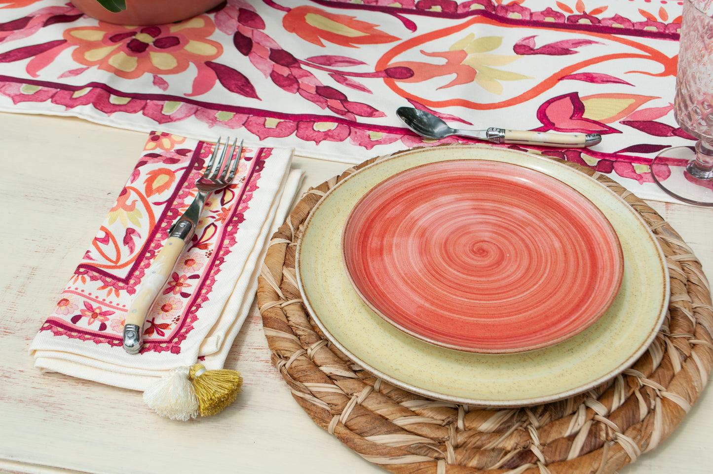 Set servilletas Magenta