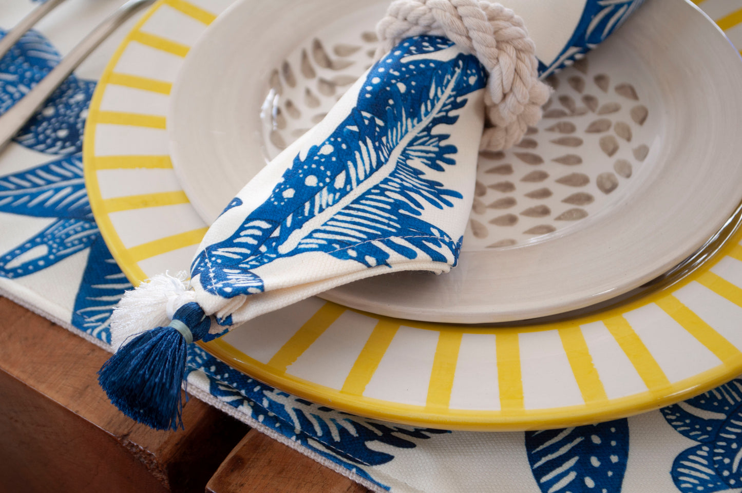 Set servilletas Costa blu