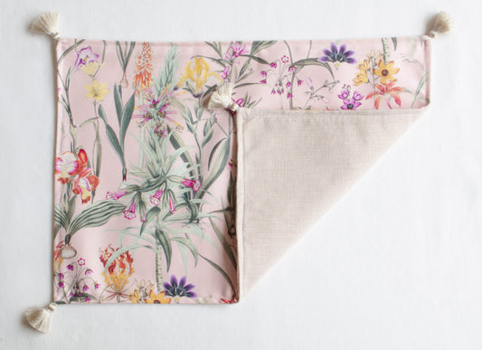 Set individuales Fiori rosa