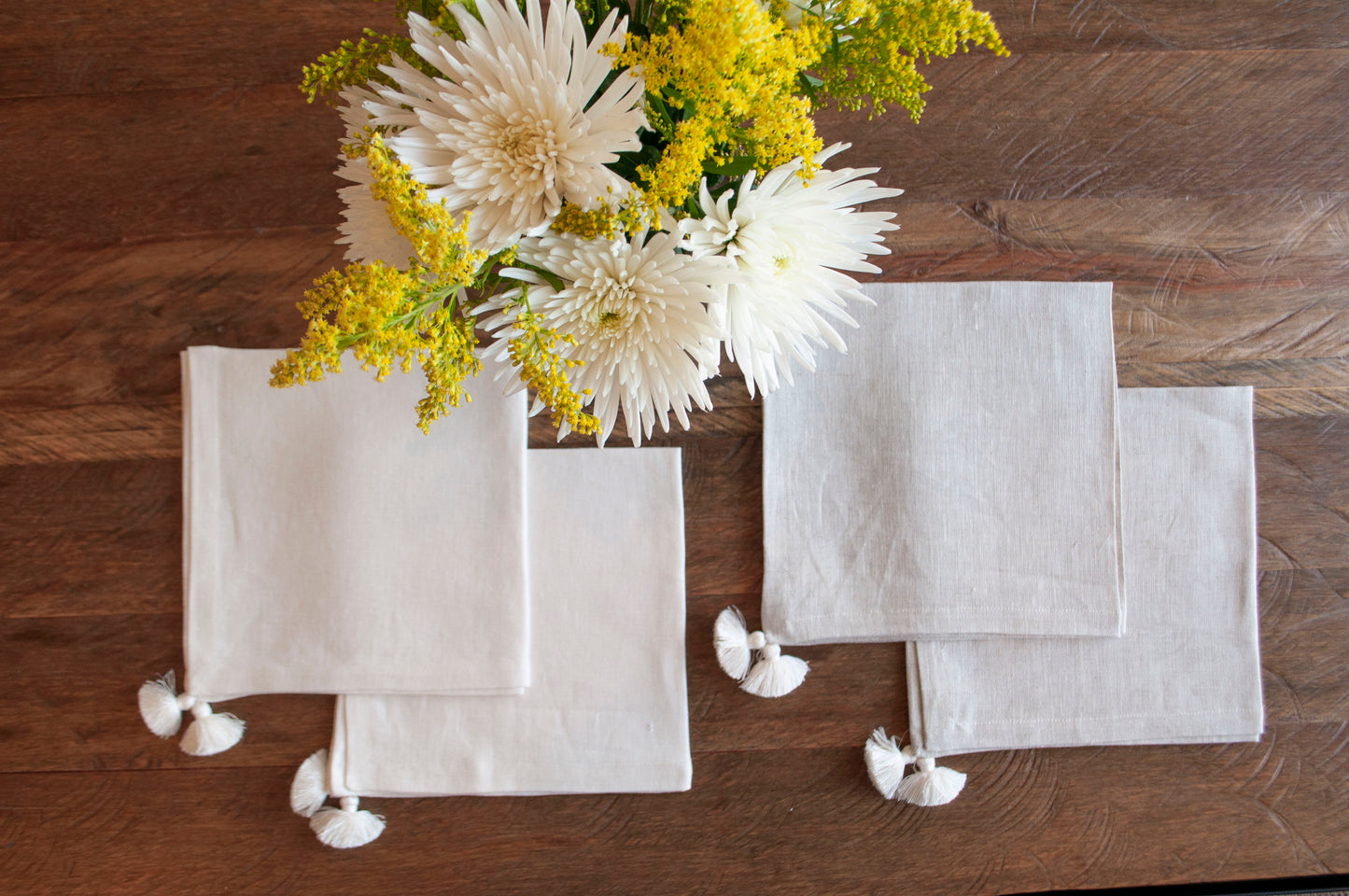 Set servilletas Lino - Blanco