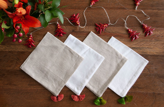 Set servilletas Lino - Rojo