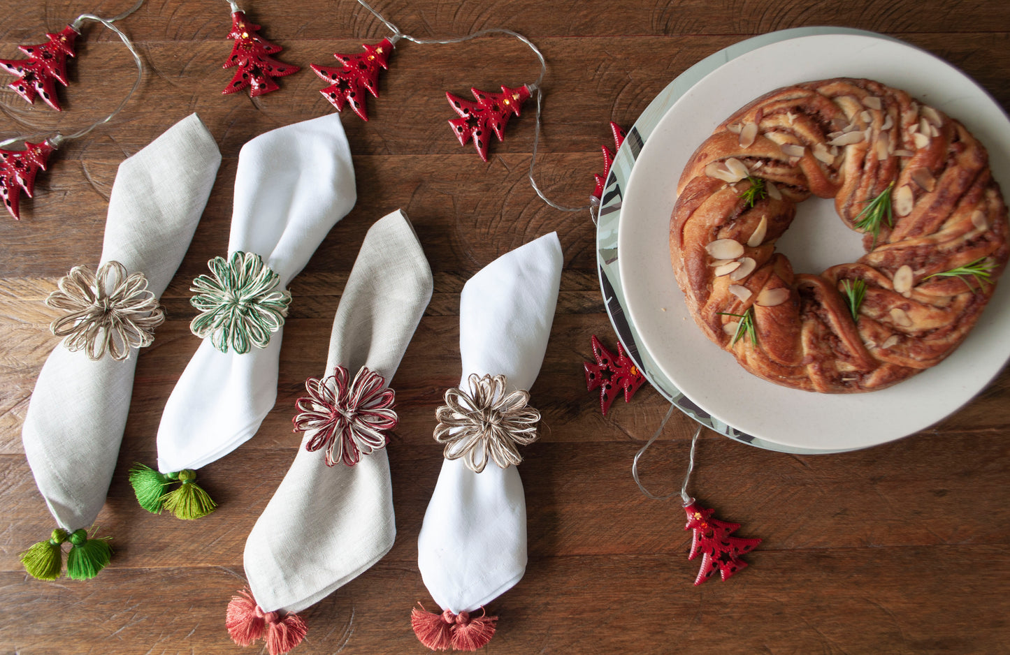 Set servilletas Lino - Rojo