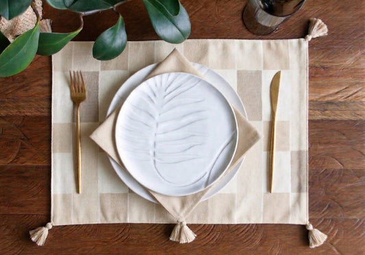 Set individuales Brick Beige