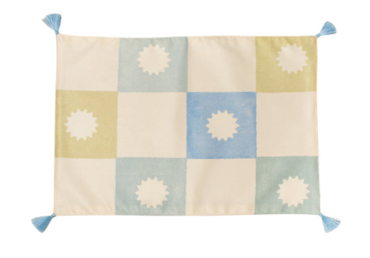 Set individuales Grid Blue