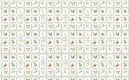 Lazo Navideño / Carpeta decorativa Merry Patch