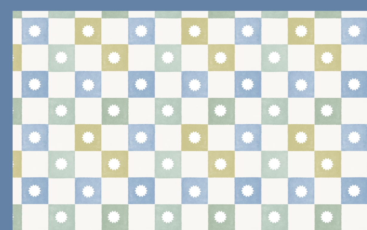 Mantel Grid Blue