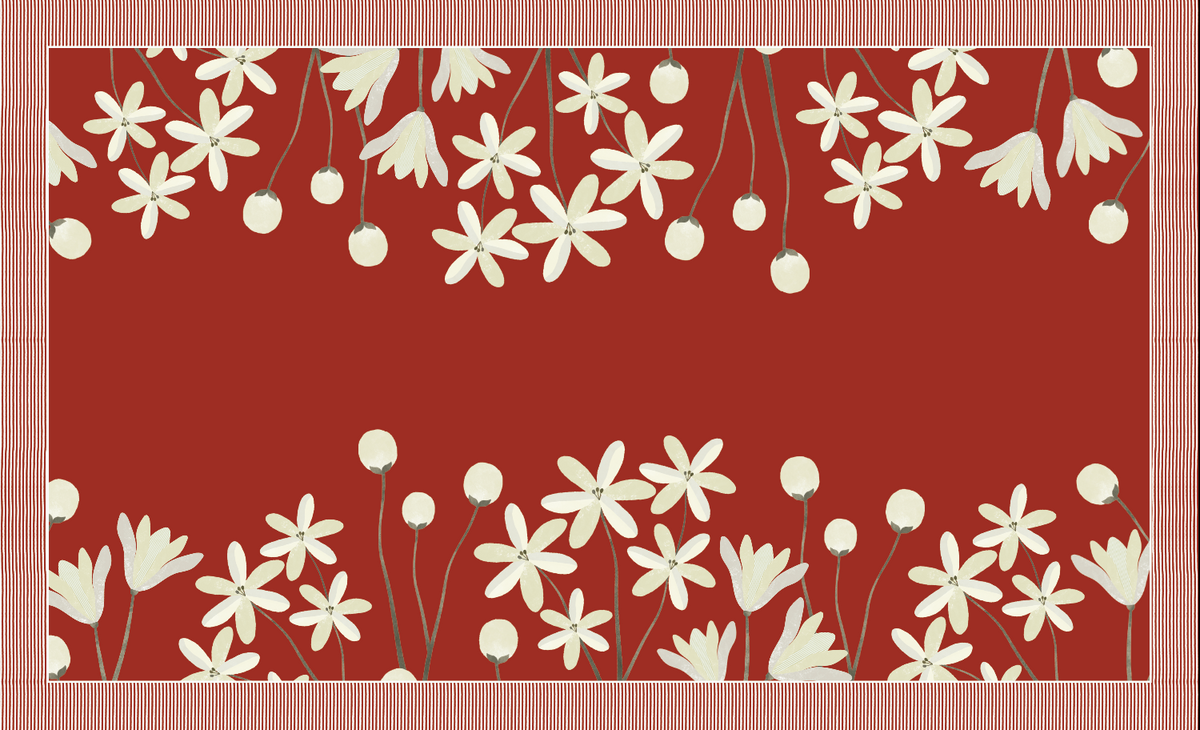 Mantel Red Magnolia
