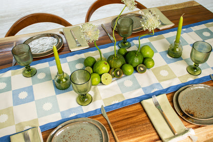 STOCK Camino de mesa Grid Blue