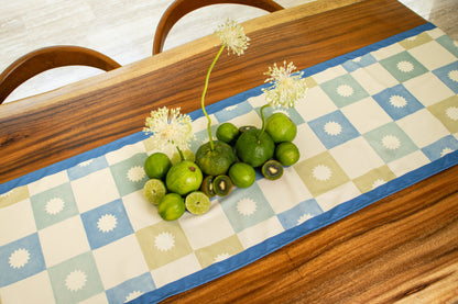 STOCK Camino de mesa Grid Blue