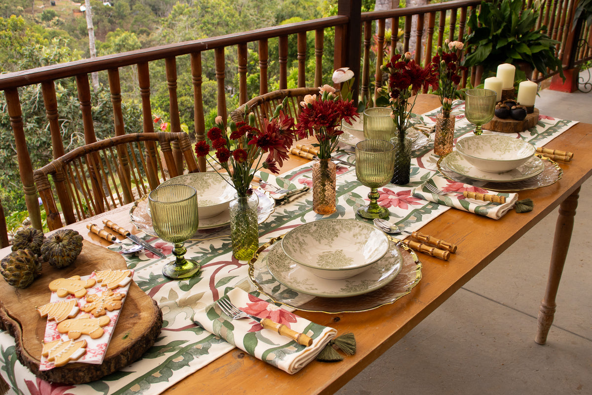 Camino de mesa Holiday Garden
