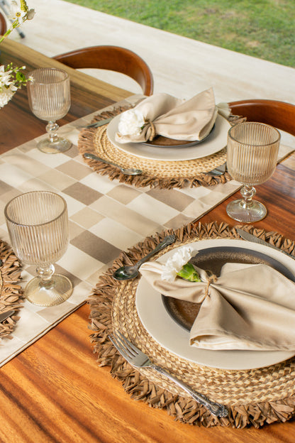 Camino de mesa Brick Beige