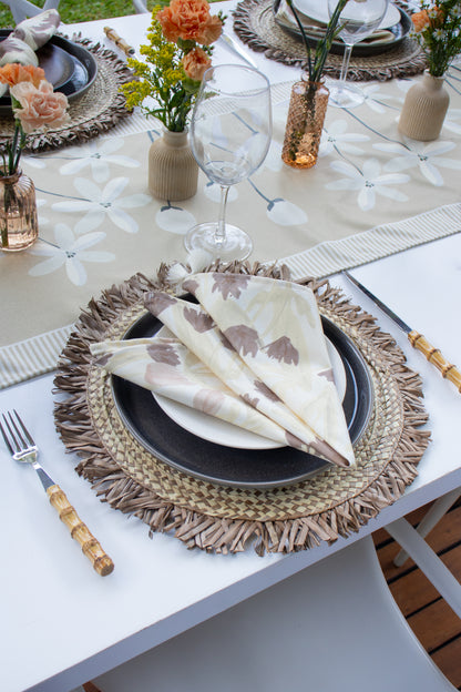 Set servilletas Tulip Beige