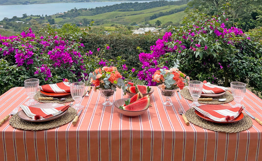 STOCK Mantel Peach - 6 puestos