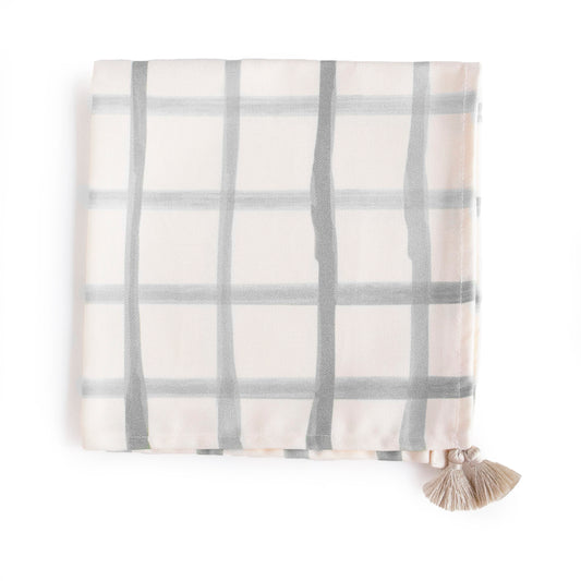 STOCK Set servilletas Cuadros Gris
