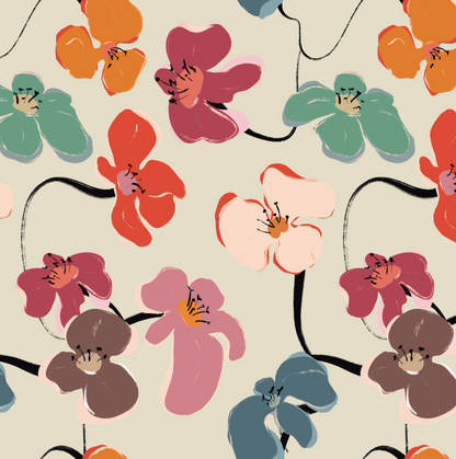 Set servilletas Retro Flower