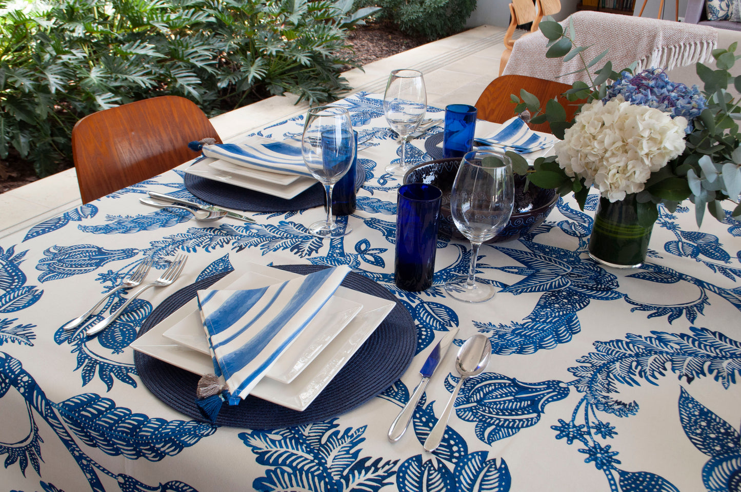Mantel Costa blu