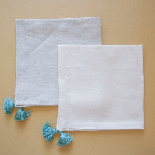 Set servilletas Lino - Aguamarina
