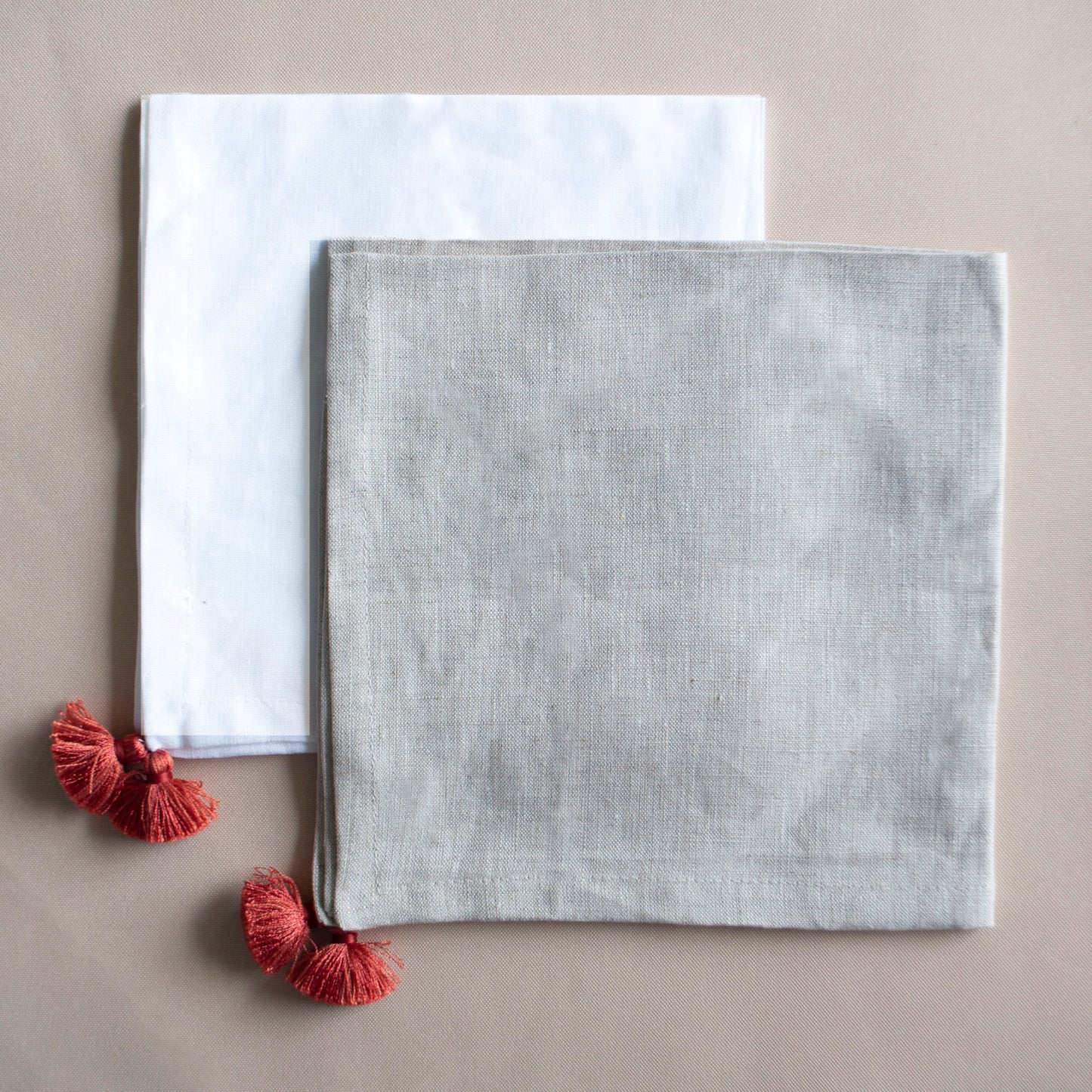 Set servilletas Lino - Rojo